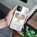 Custom Photo A Piece Of My Heart Lives In Heaven - Memorial Gift For Your Loved Ones - Personalized Clear Phone Case