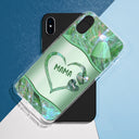 Mom Grandma Loads Of Sweet Heart Kids - Gift For Mother, Grandmother - Metal Effect Printed, Personalized Clear Phone Case