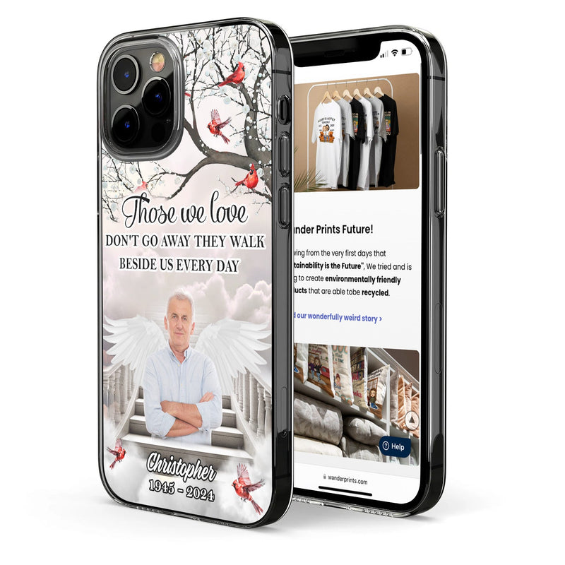 Custom Photo In Loving Memory In Heaven - Memorial Gift For Your Loved Ones - Personalized Clear Phone Case