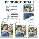 Custom Photo The World's Best Dad - Gift For Daddy, Father, Grandfather, Grandpa - Personalized Acrylic Keychain