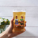 Dad Grandpa Established - Gift For Father, Grandfather, Husband - Personalized Beer Glass