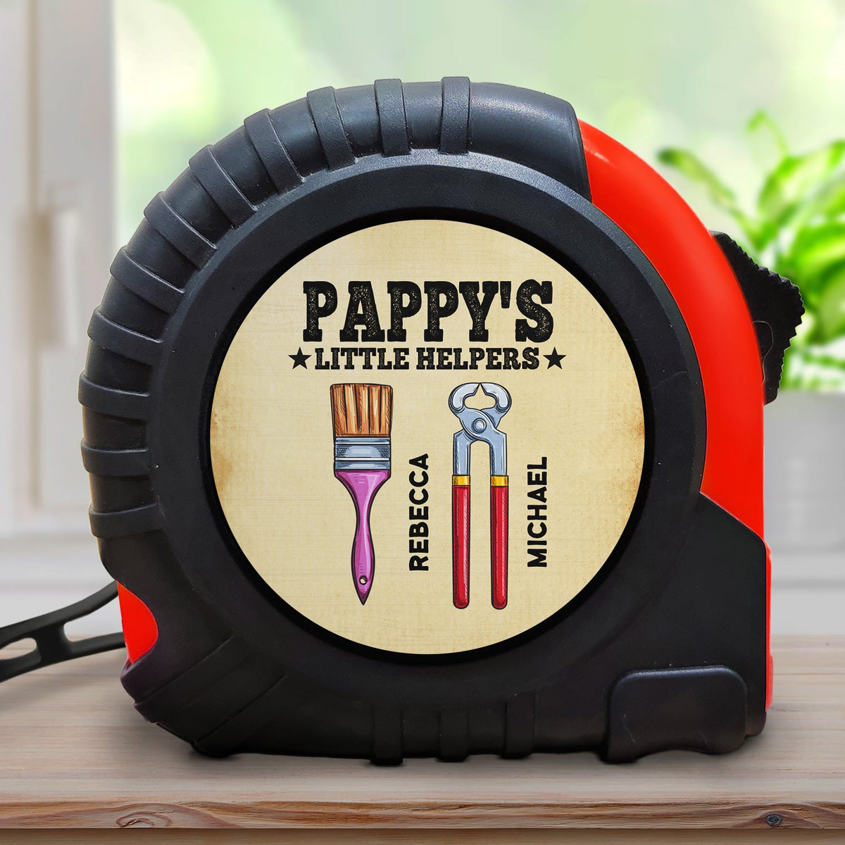 Dad's Little Helpers - Gift For Father, Grandpa, Grandfather - Personalized Tape Measure