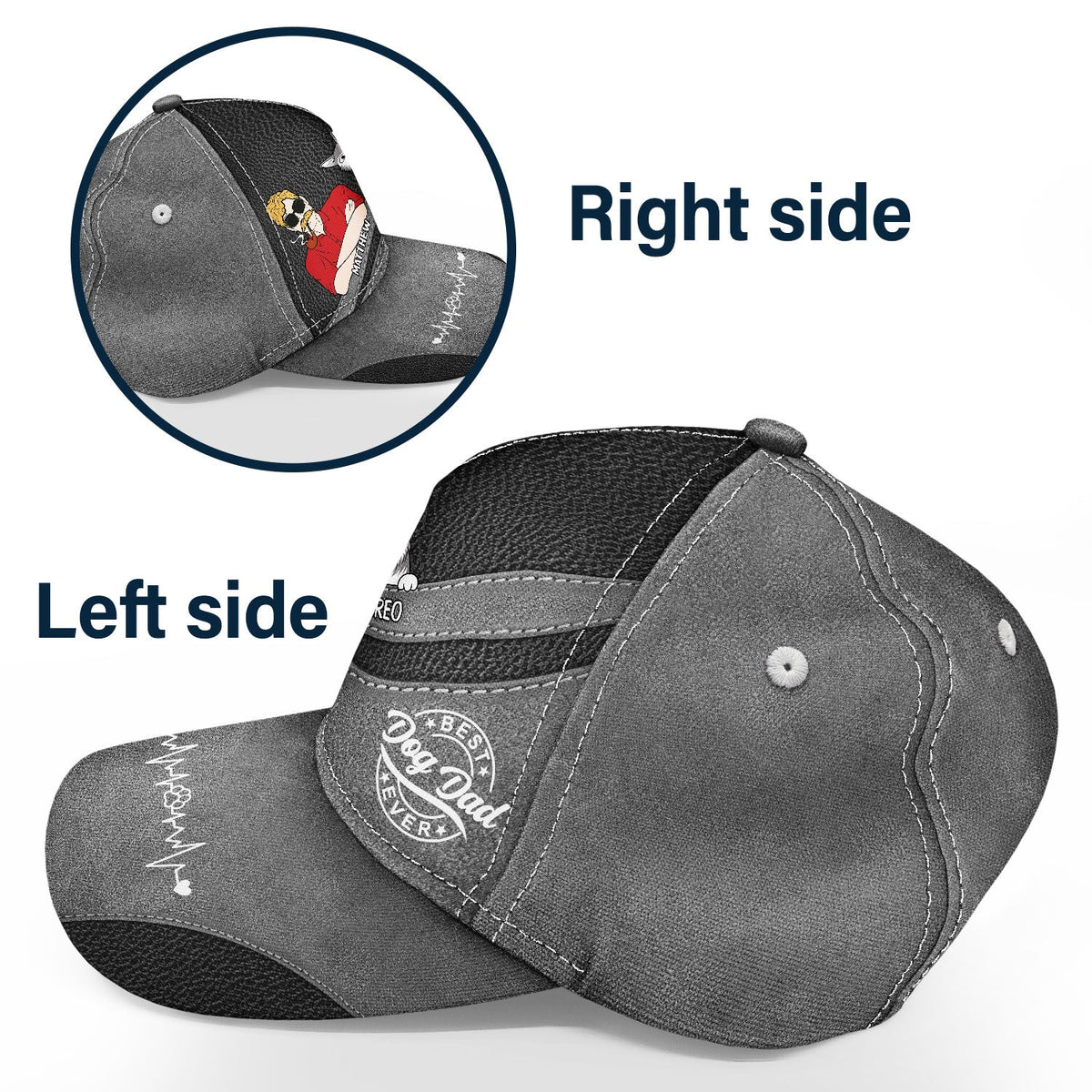 Best Dog Dad Fur Dad Ever - Personalized Classic Cap