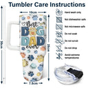 Dog Human Fist Bump - 3D Inflated Effect Printed Tumbler, Personalized 40oz Tumbler With Straw