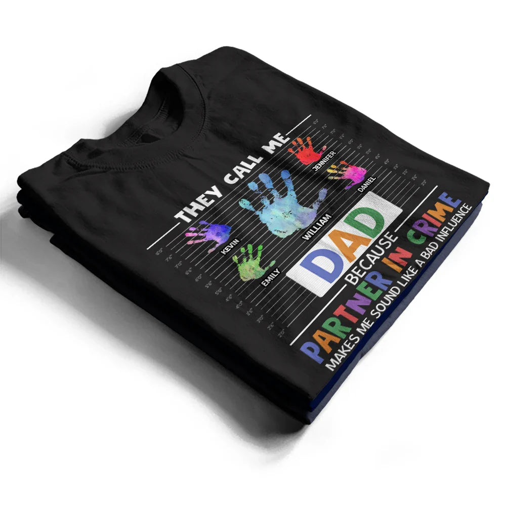 Papa, grand-père et partenaire de crime - T-shirt personnalisé