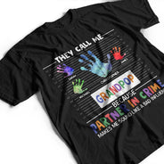 Papa, grand-père et partenaire de crime - T-shirt personnalisé