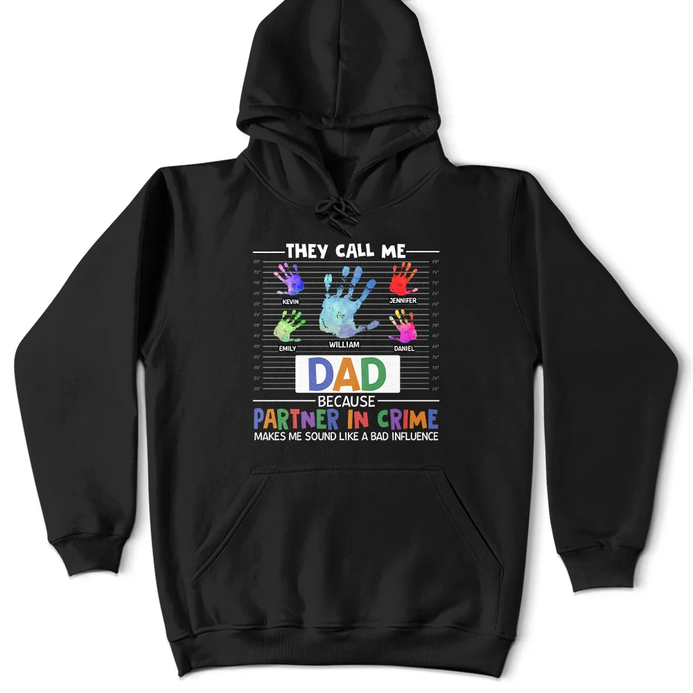 Dad Grandpa Partner In Crime - Personalized T Shirt