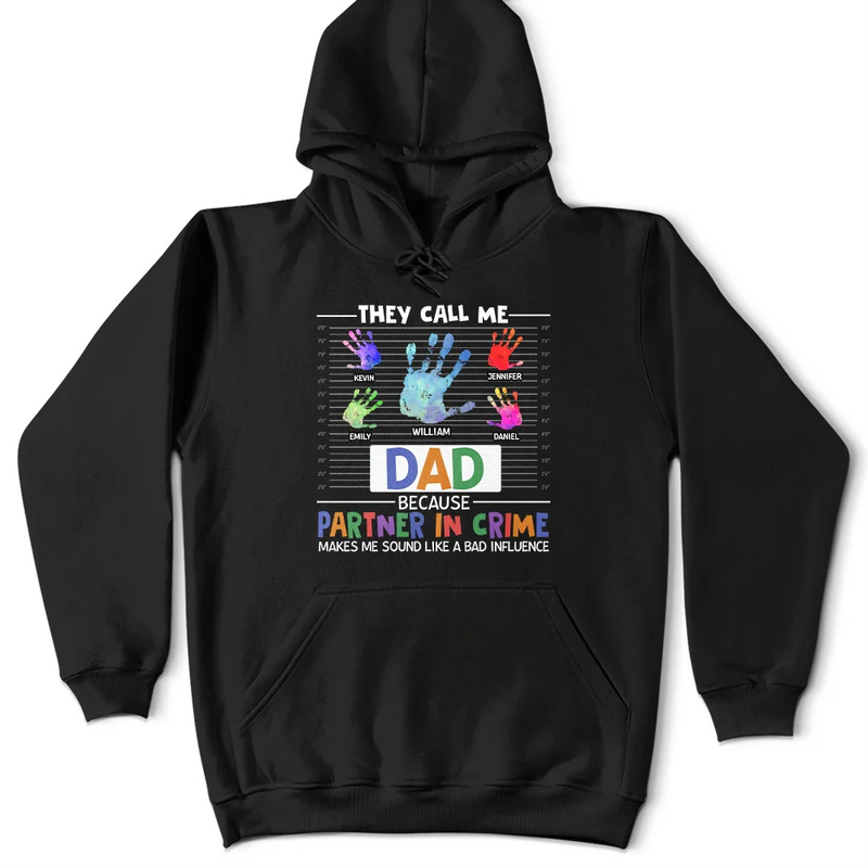 Dad Grandpa Partner In Crime - Personalized T Shirt