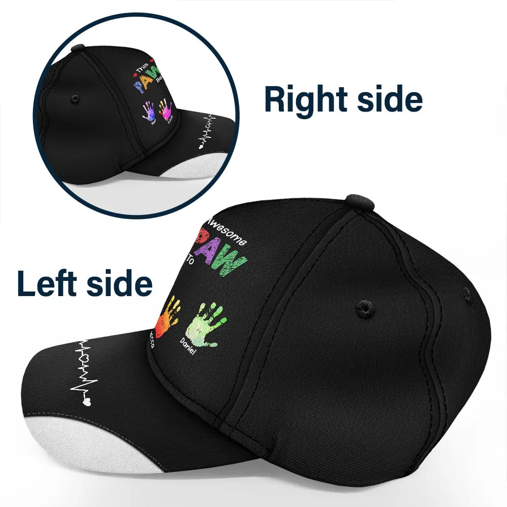 This Awesome Grandpa Dad Belongs To - Personalized Classic Cap