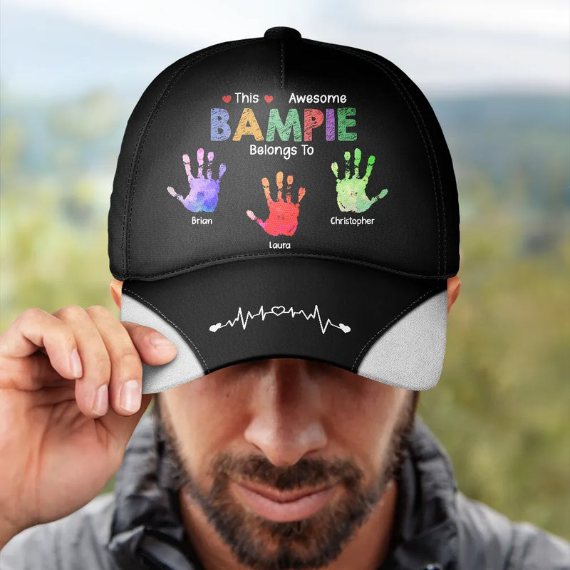 This Awesome Grandpa Dad Belongs To - Personalized Classic Cap