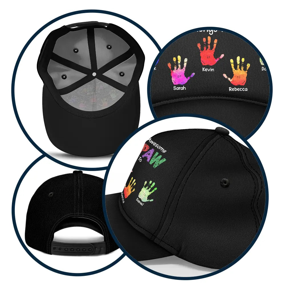 This Awesome Grandpa Dad Belongs To - Personalized Classic Cap