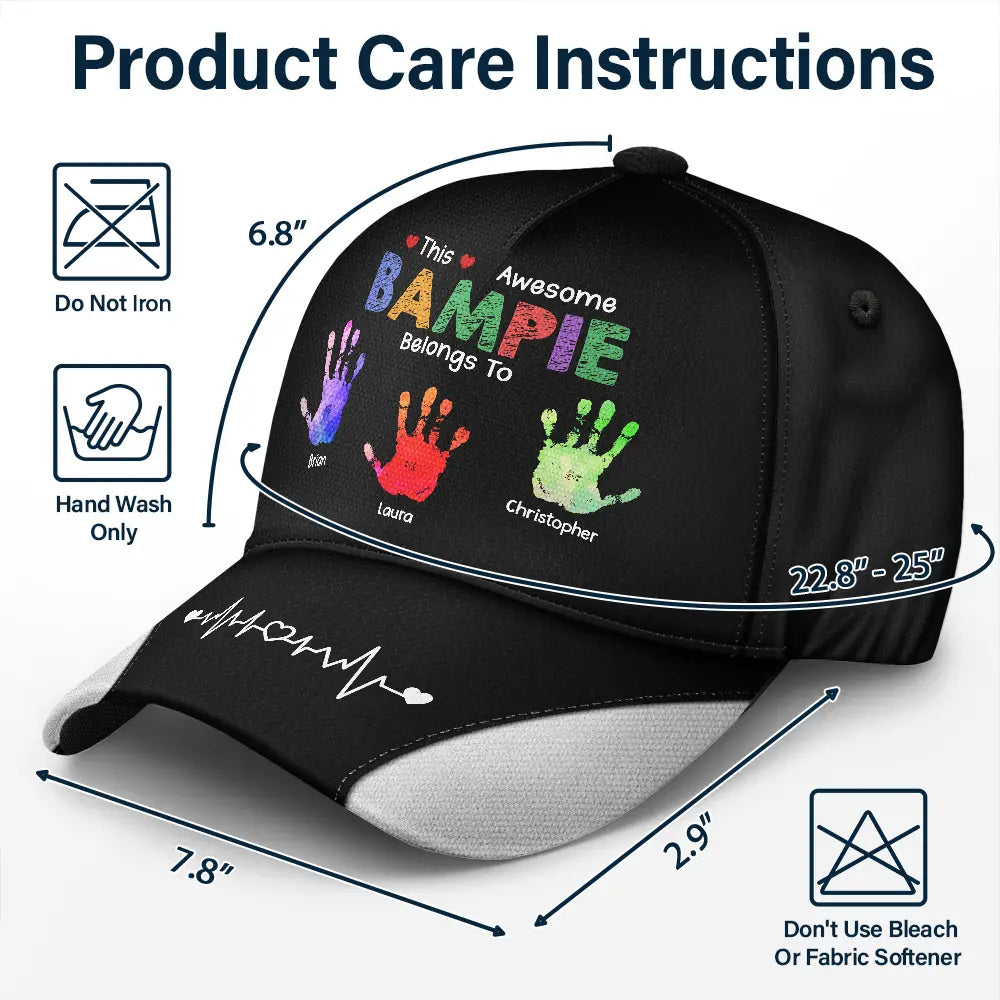 This Awesome Grandpa Dad Belongs To - Personalized Classic Cap