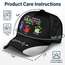 This Awesome Grandpa Dad Belongs To - Personalized Classic Cap