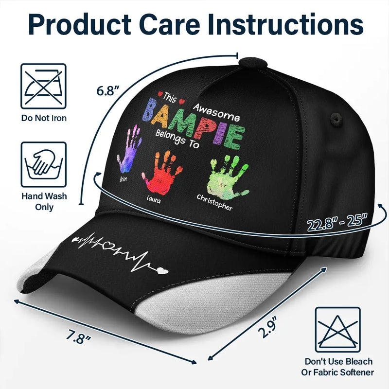 This Awesome Grandpa Dad Belongs To - Personalized Classic Cap