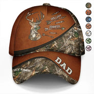 Papa et grand-père chasseurs - Casquette classique personnalisée 
