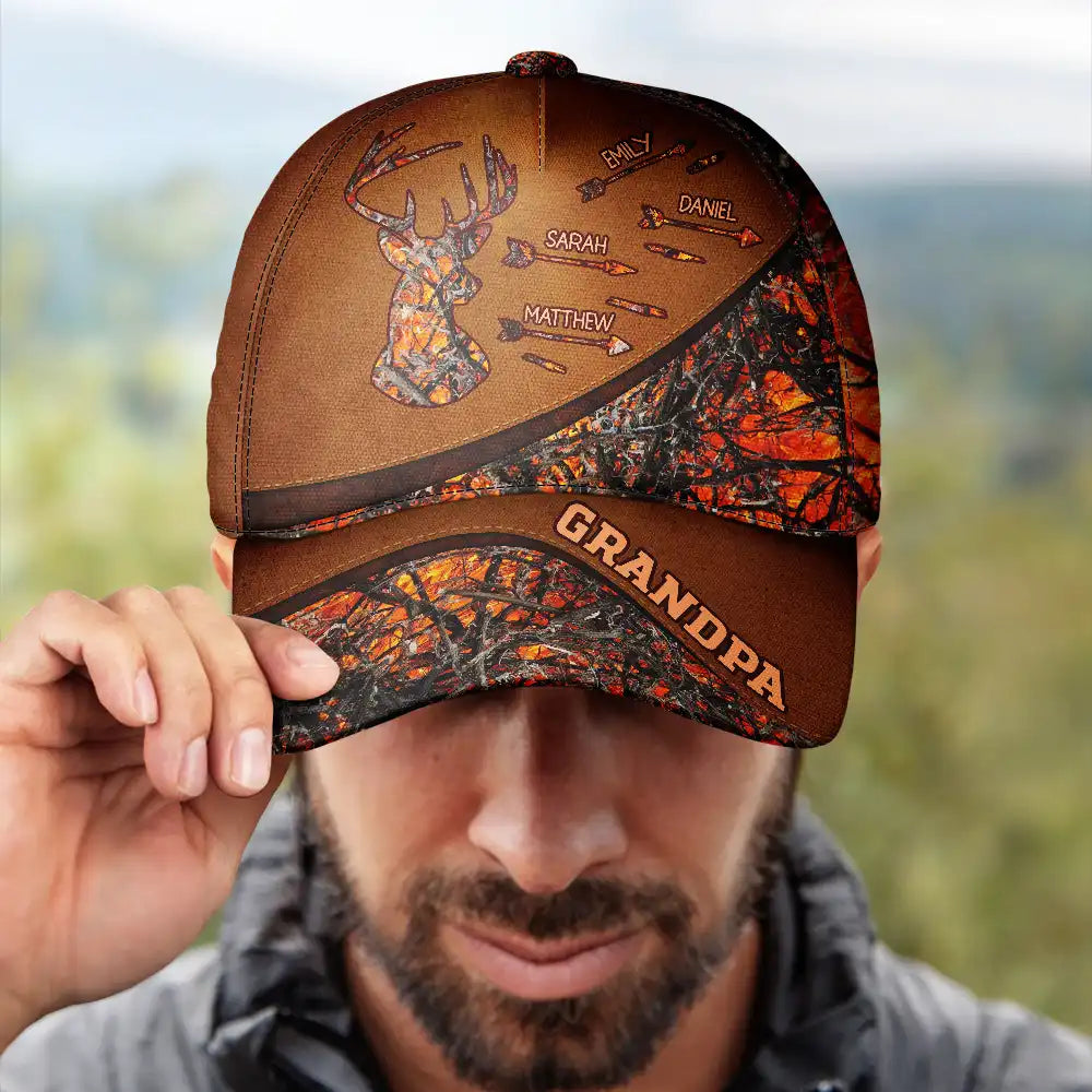Hunting Dad Grandpa - Personalized Classic Cap