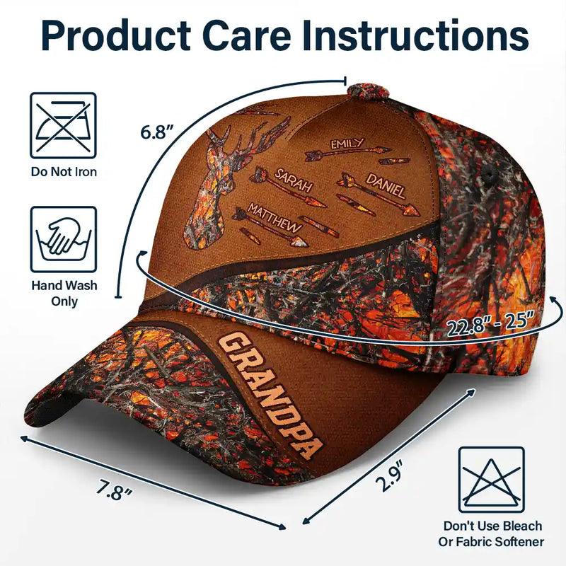 Hunting Dad Grandpa - Personalized Classic Cap