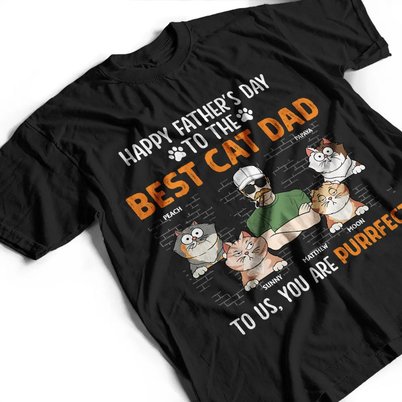 You Are A Purrfect Cat Dad - Personalized T Shirt