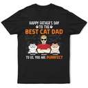 You Are A Purrfect Cat Dad - Personalized T Shirt