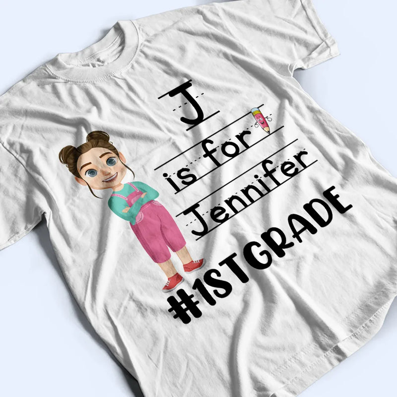 Premier jour d'école - T-shirt personnalisé