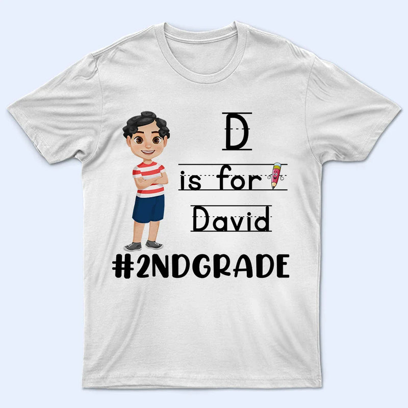 Premier jour d'école - T-shirt personnalisé