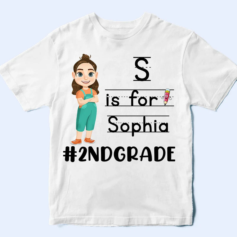 Premier jour d'école - T-shirt personnalisé