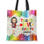 Colorful Crayon Teach Love Inspire - Personalized Zippered Canvas Bag
