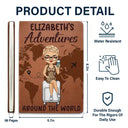 My Adventures Around The World - Personalized Leather Journal