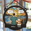 I Miss You I Know Memorial - Personalized Window Hanging Suncatcher Ornament