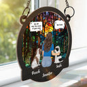 I Miss You I Know Memorial - Personalized Window Hanging Suncatcher Ornament