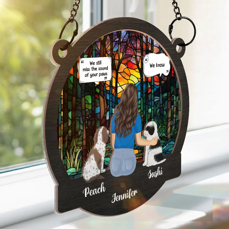 I Miss You I Know Memorial - Personalized Window Hanging Suncatcher Ornament