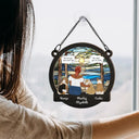 I Miss You I Know Memorial - Personalized Window Hanging Suncatcher Ornament