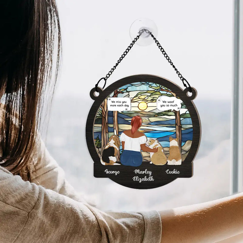 I Miss You I Know Memorial - Personalized Window Hanging Suncatcher Ornament
