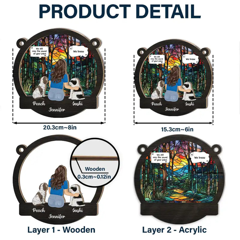 I Miss You I Know Memorial - Personalized Window Hanging Suncatcher Ornament