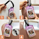 Custom Photo Life Is A Journey Best Traveled With Friends - Personalized Luggage Tag