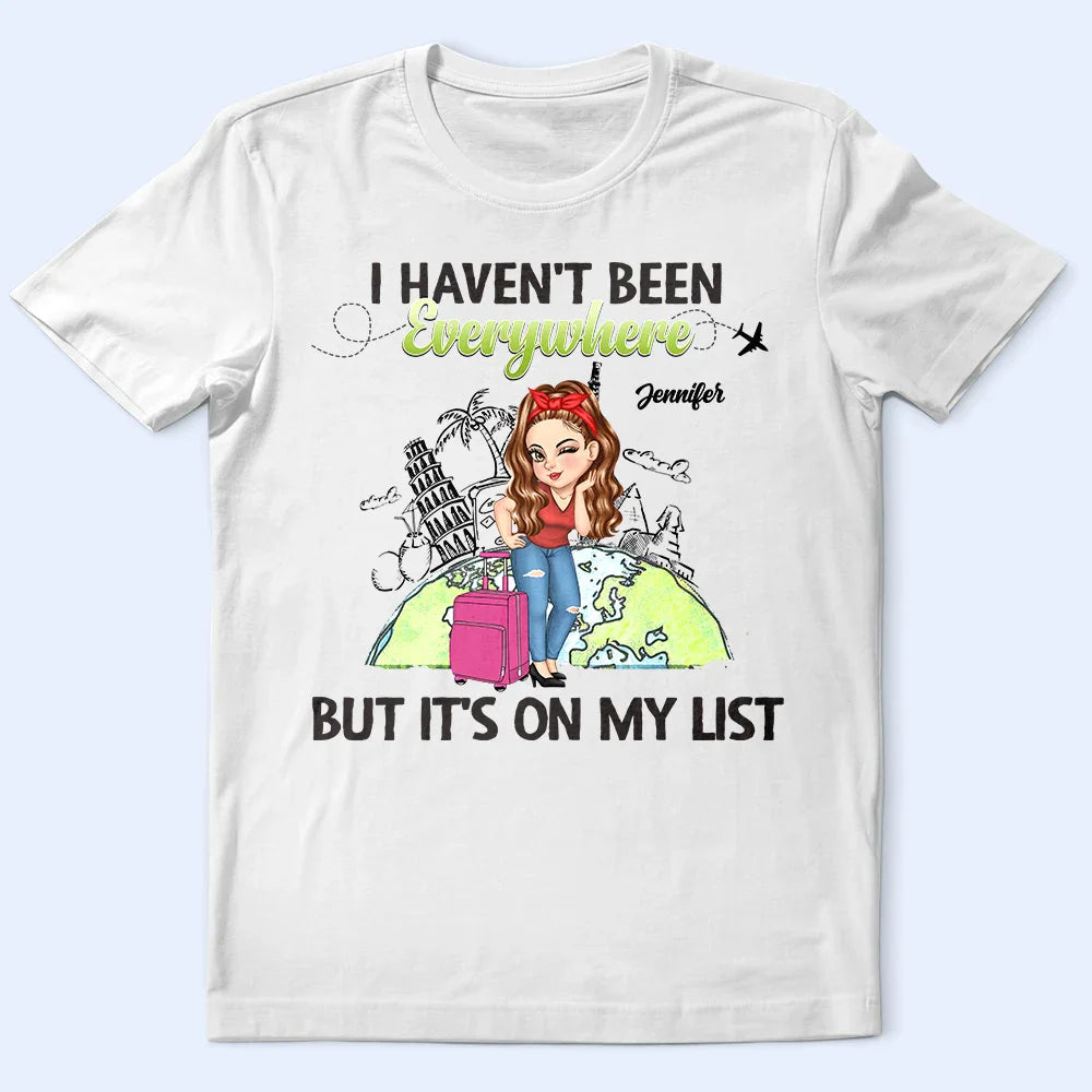 Travel Queen, c'est sur ma liste - T-shirt personnalisé