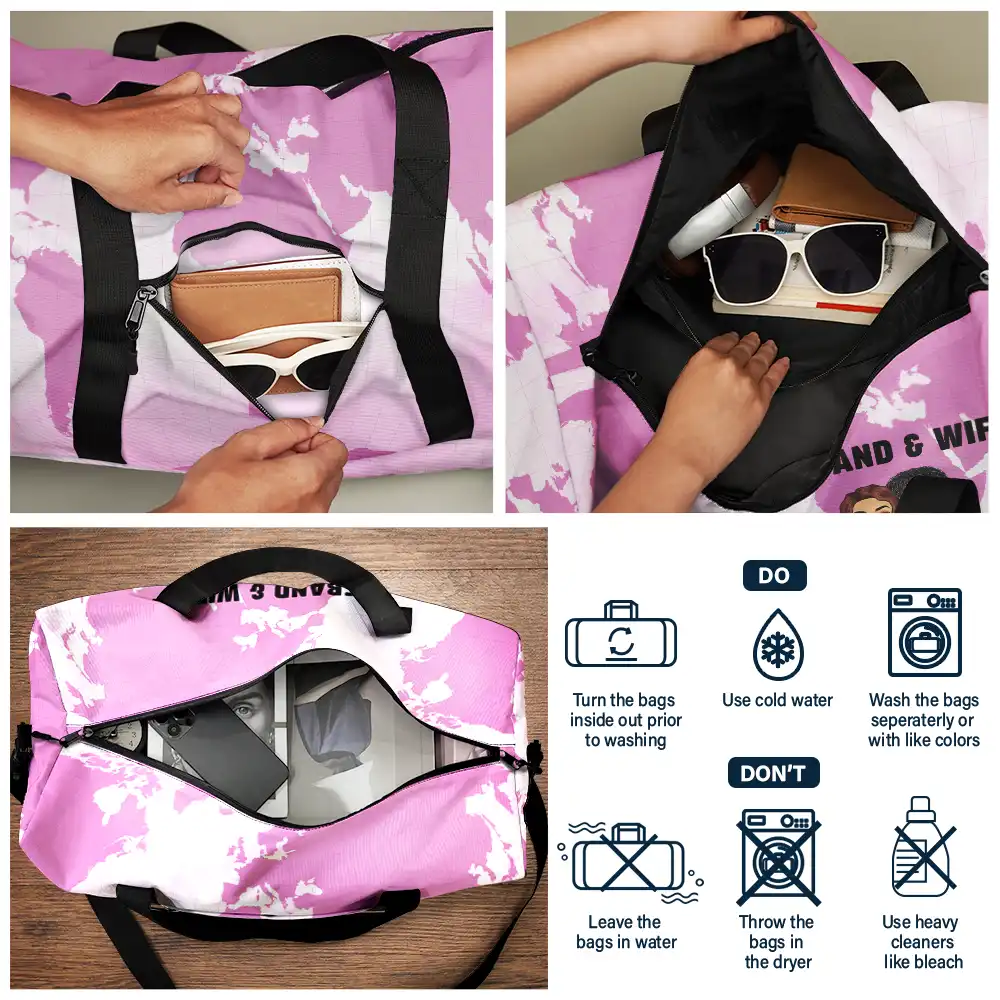 Couple Travel Partners For Life - Personalized Duffle Bag