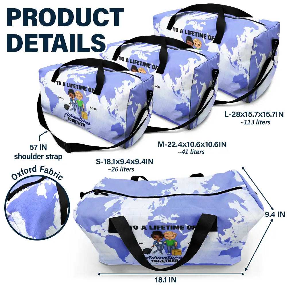 Partenaires de voyage pour la vie : sac de sport personnalisé