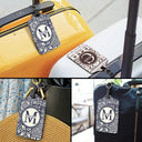 Monogram Name Tribal Pattern - Personalized Luggage Tag