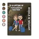 To A Lifetime Of Adventures Together - Personalized Passport Cover, Passport Holder