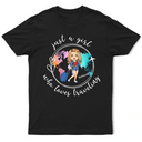 Just A Girl Boy Loves Traveling World Map - Personalized T Shirt