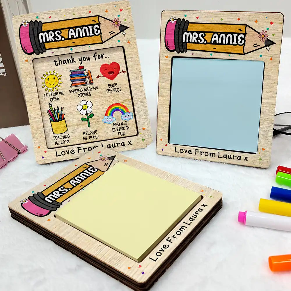 Merci d'être le meilleur professeur - Porte-notes autocollant personnalisé