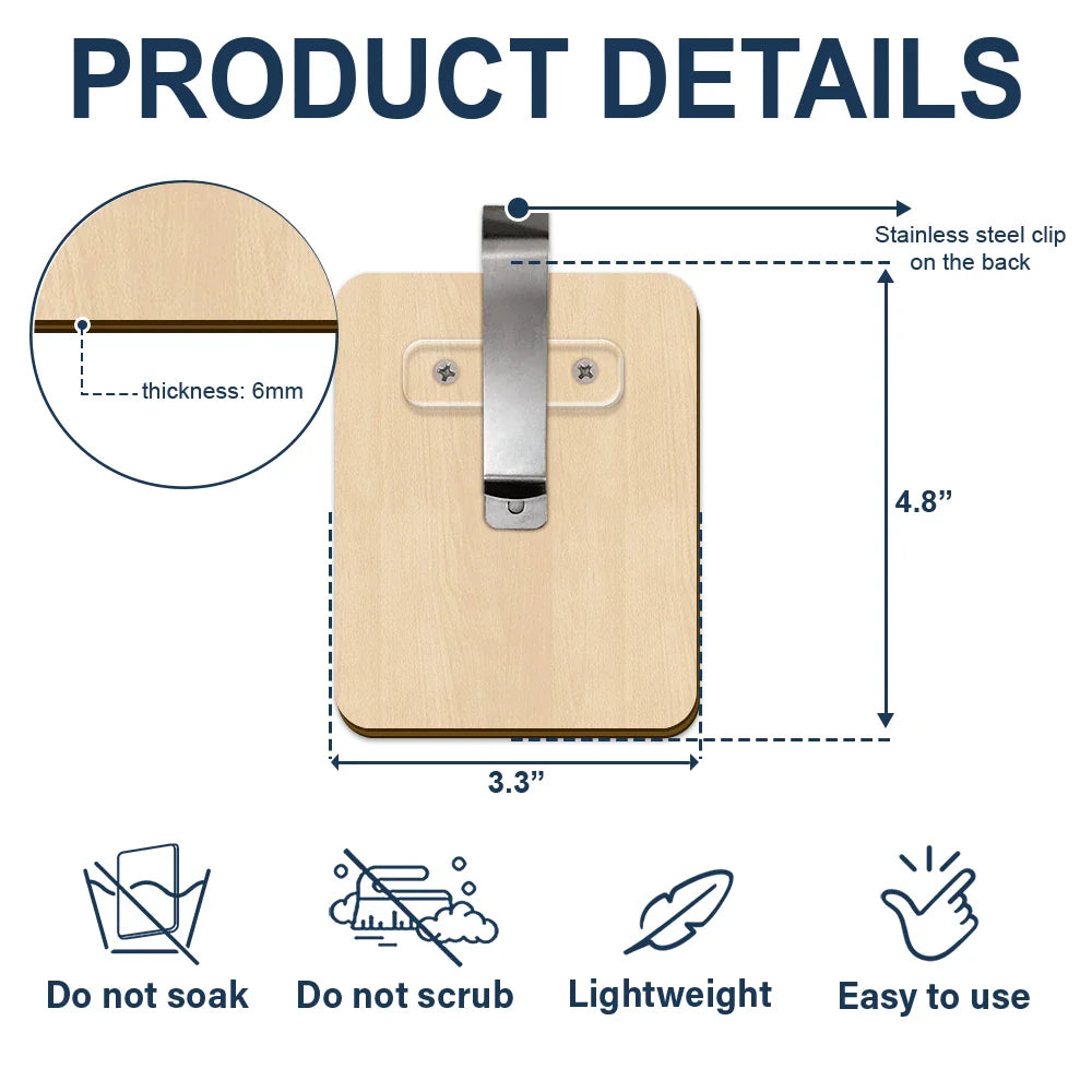 Custom Photo Drive Safe I Need You Here With Me - Personalized Custom Shaped Car Visor Clip