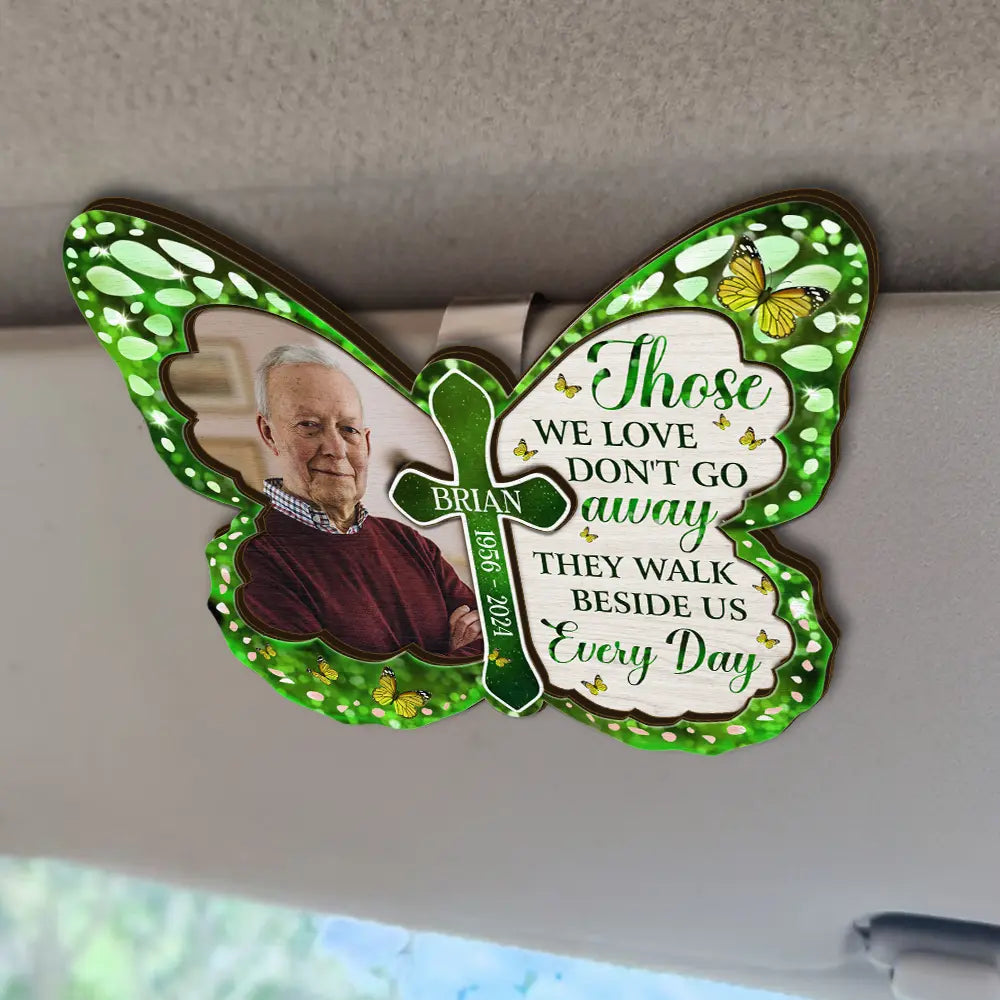 Custom Photo I'm Always With You Memorial - Personalized Custom Shaped Car Visor Clip