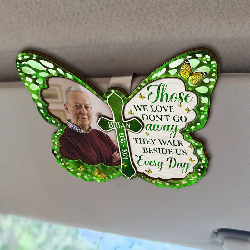 Custom Photo I'm Always With You Memorial - Personalized Custom Shaped Car Visor Clip