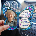 Custom Photo I'm Always With You Memorial - Personalized Custom Shaped Car Visor Clip