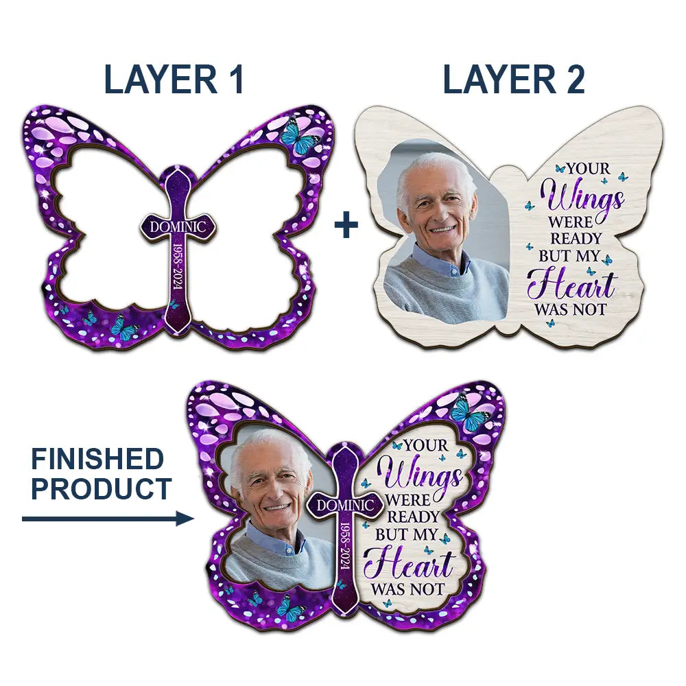 Custom Photo I'm Always With You Memorial - Personalized Custom Shaped Car Visor Clip