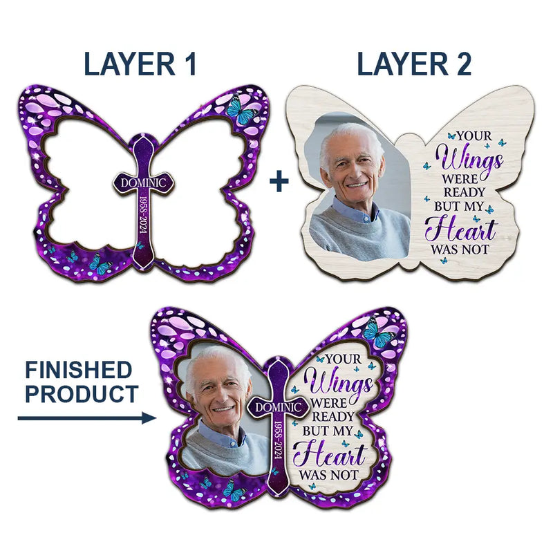 Custom Photo I'm Always With You Memorial - Personalized Custom Shaped Car Visor Clip