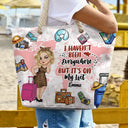 Travel Is My Therapy - Personalized Beach Bag