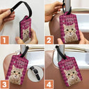 Custom Photo This Belongs To My Human Servant - Personalized Luggage Tag